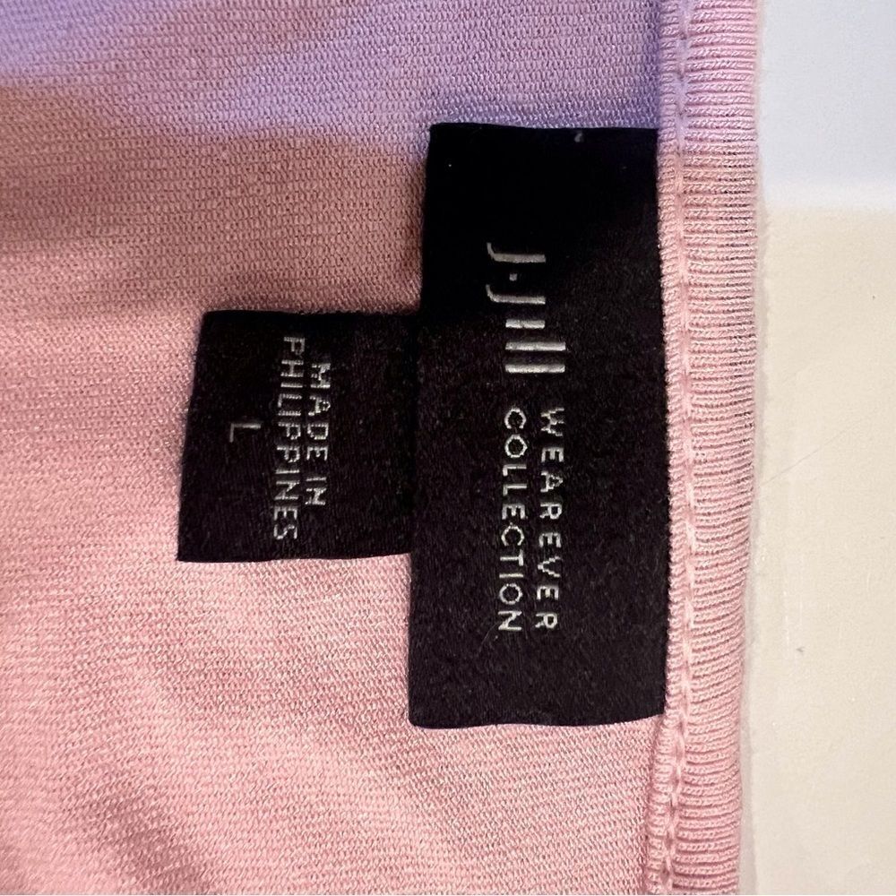 J.Jill Wearever‎ Pink Long Sleeve Flowy Top Size Large Soft Cozy Staple Capsule - Picture 4 of 7